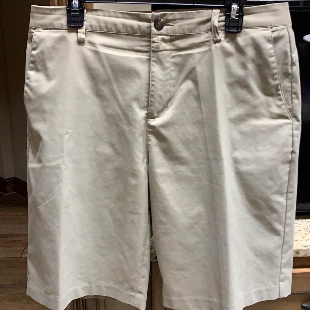 Khaki climalite adidas shorts 34